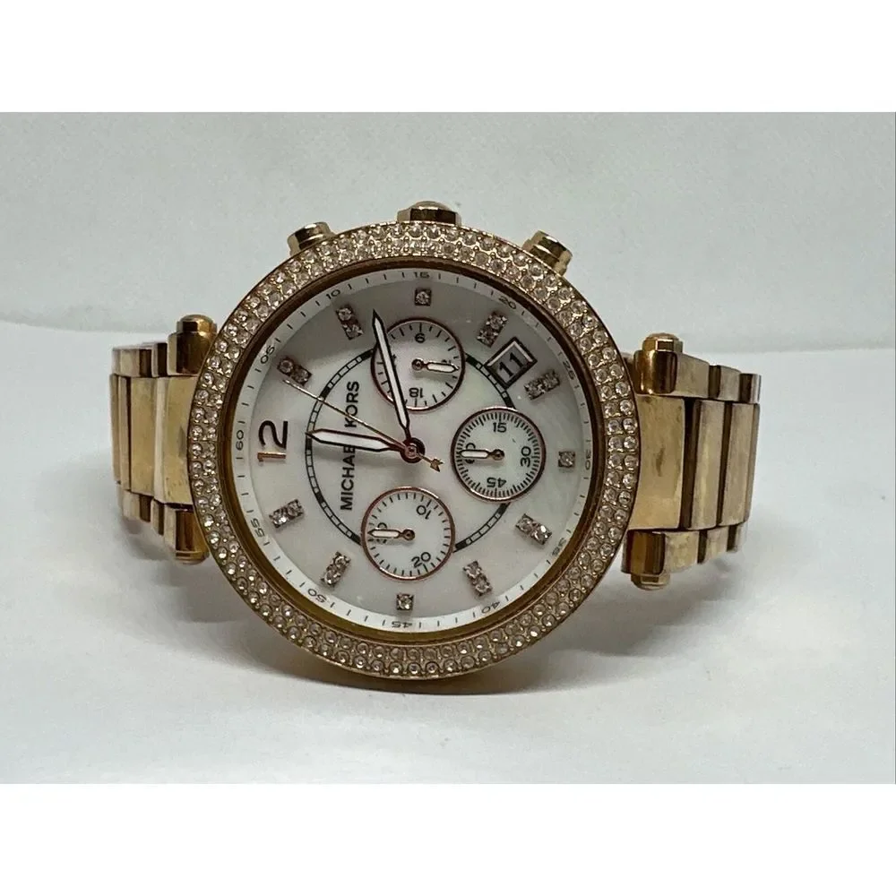 Michael Kors Parker MK5491 Women's Gold Stainless Steel Analog Dial Watch NUL34